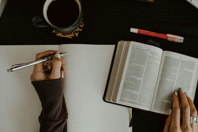 Open Bible for a daily Bible reading plan