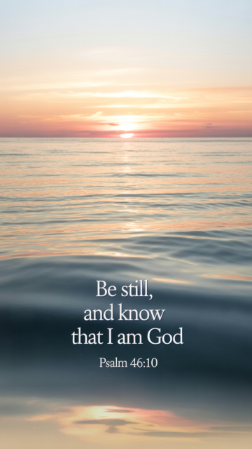 Be Still And Know God Ocean Phone Wallpaper V4 - Free Christian Wallpaper