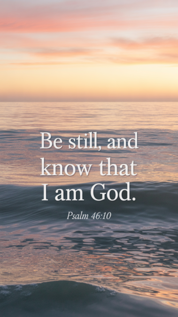Be Still And Know I Am God Ocean Phone Wallpaper V4 - Free Christian Wallpaper