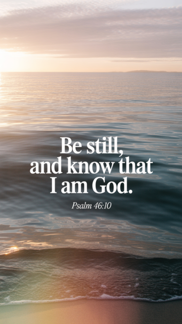 Be Still And Know Psalm 46 10 Phone Wallpaper V1 - Free Christian Wallpaper