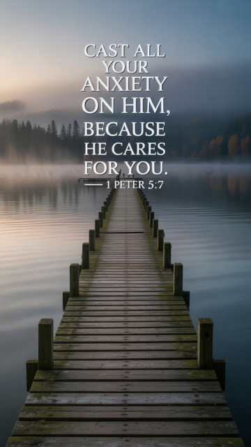 Cast All Your Anxiety 1 Peter 5 7 Phone Wallpaper V3 - Free Christian Wallpaper