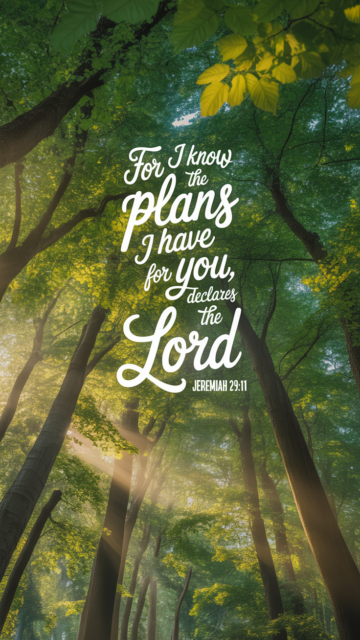For I Know The Plans Jeremiah 29 11 Phone Wallpaper V5 - Free Christian Wallpaper