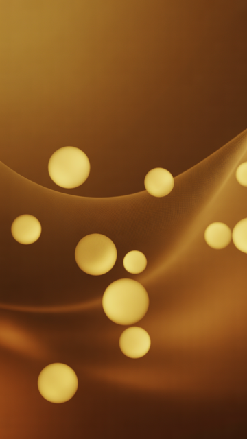 Golden Orbs Bokeh Christian Phone Wallpaper V2 - Free Christian Wallpaper