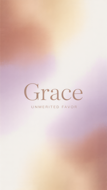 Grace Unmerited Favor Phone Wallpaper V4 - Free Christian Wallpaper