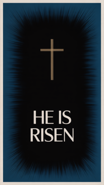 He Is Risen Navy Cross Phone Wallpaper V2 - Free Christian Wallpaper