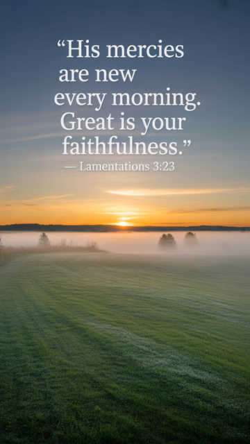 His Mercies Are New Lamentations 3 23 Phone Wallpaper V3 - Free Christian Wallpaper