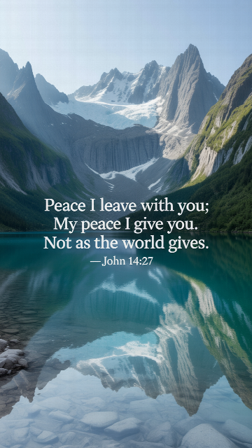 Peace I Leave With You John 14 27 Phone Wallpaper V2 - Free Christian Wallpaper