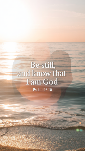 Psalm 46 10 Ocean Christian Phone Wallpaper V3 - Free Christian Wallpaper