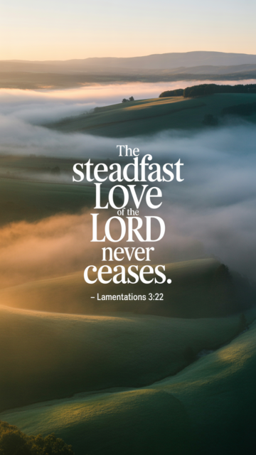 Steadfast Love Of The Lord Lamentations 3 22 Phone Wallpaper V1 - Free Christian Wallpaper