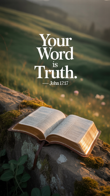 Your Word Is Truth John 17 17 Bible Phone Wallpaper V2 - Free Christian Wallpaper