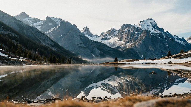 Christian Mountain Lake Reflection Wallpaper 2 - Free Christian Wallpaper