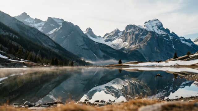 Christian Mountain Lake Reflection - Free Christian Wallpaper
