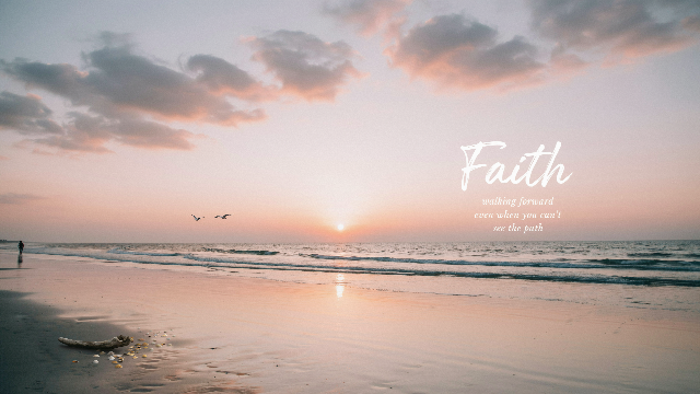 Faith Walk By Faith Ocean Birds Sunrise Christian Wallpaper 2 - Free Christian Wallpaper