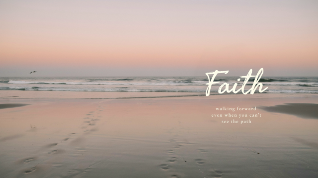 Faith Walking Forward Footprints Beach Christian - Free Christian Wallpaper