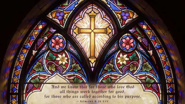 High Level Description An Ornate Stained Christian - Free Christian Wallpaper
