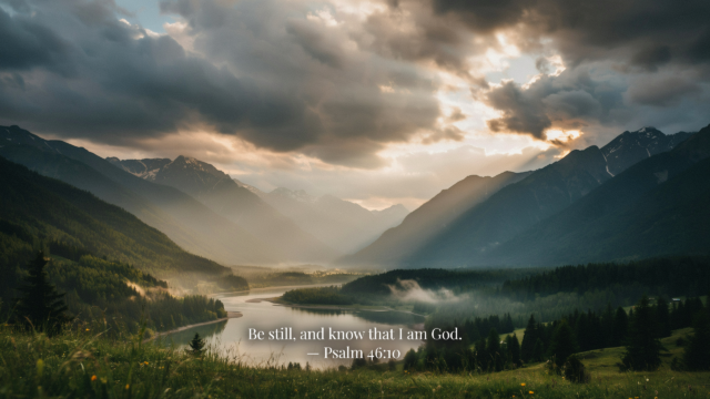 Psalm 46 10 Be Still Know God Wide Valley Christian - Free Christian Wallpaper